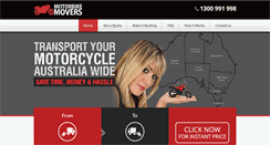 Desktop Screenshot of motorbikemovers.com.au